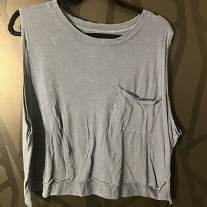 Aerie real soft navy crop. Legit butter soft